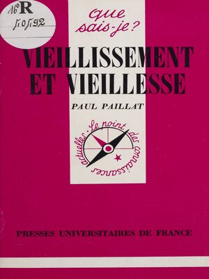 cover image of Vieillissement et vieillesse